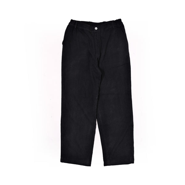 Rust Black Straight Trousers