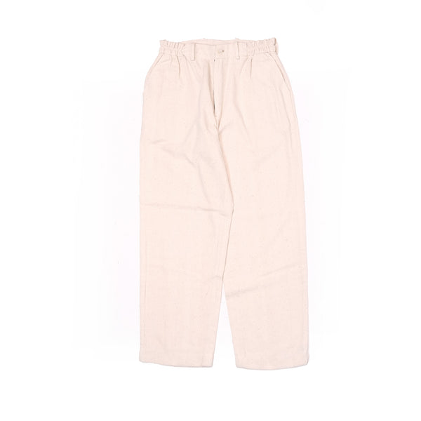 Ecru Straight Trousers