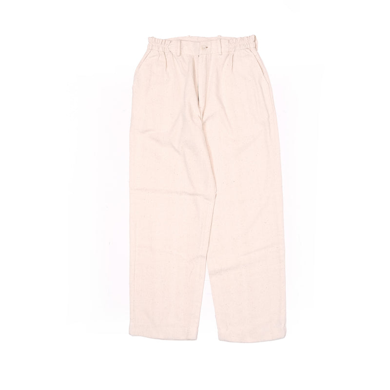 Ecru Straight Trousers