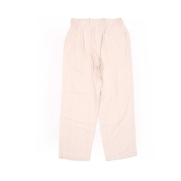 Ecru Straight Trousers